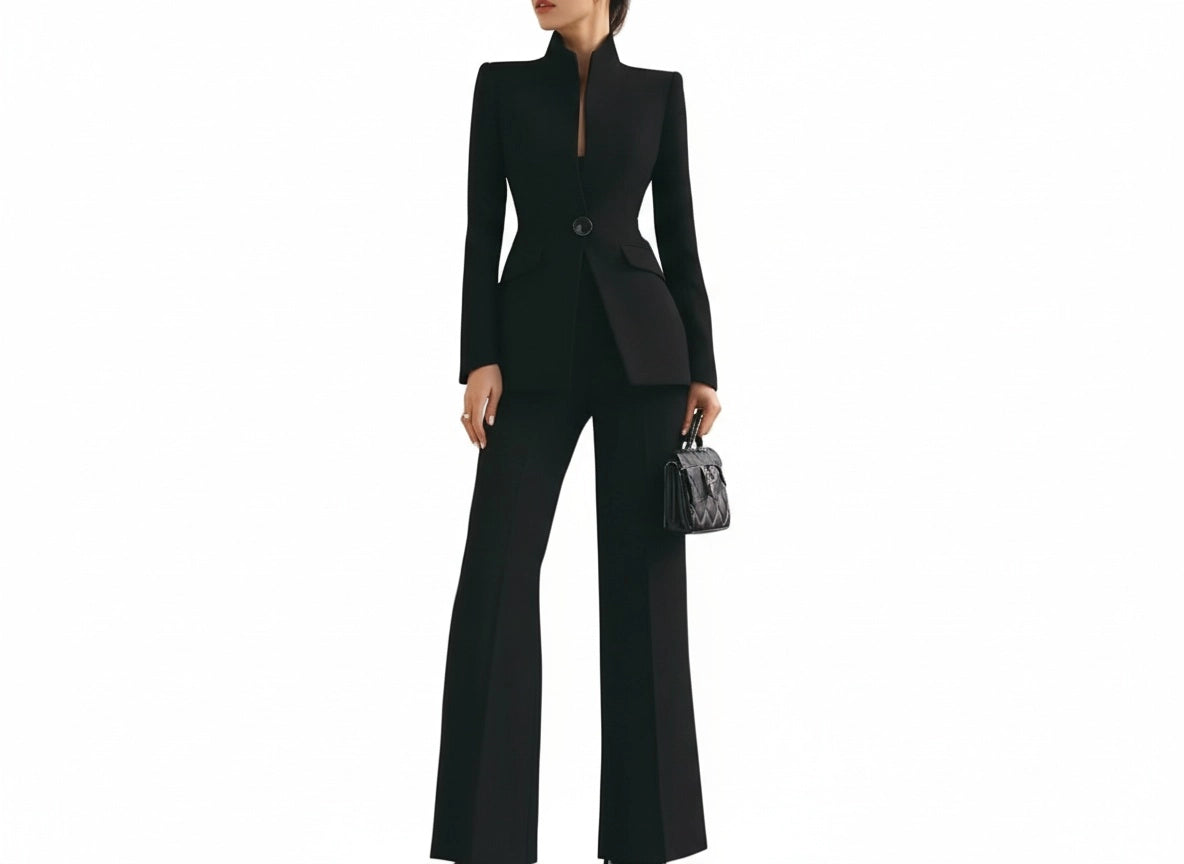 MADELEINE | ENSEMBLE TAILLEUR ÉLÉGANT EN TISSU STRUCTURÉ