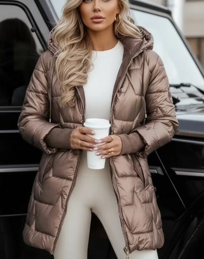 CLÉMENCE | MANTEAU LONG ET LAINE MÉLANGÉE